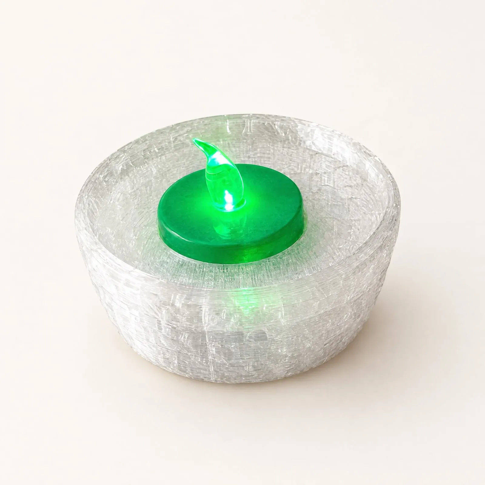 Christmas Tree Tea Light Holder — real photo, background retouched