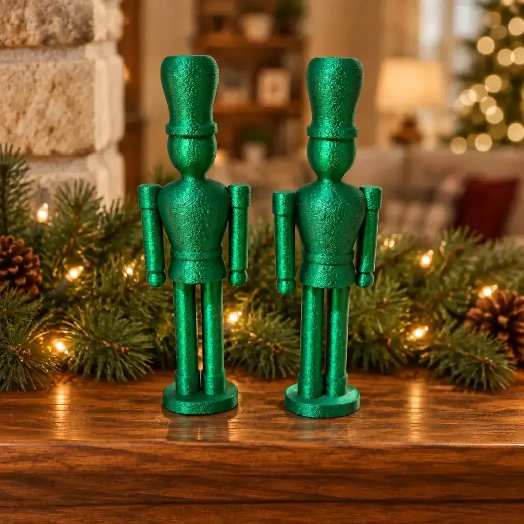 Nutcracker Soldier in Emerald Silk